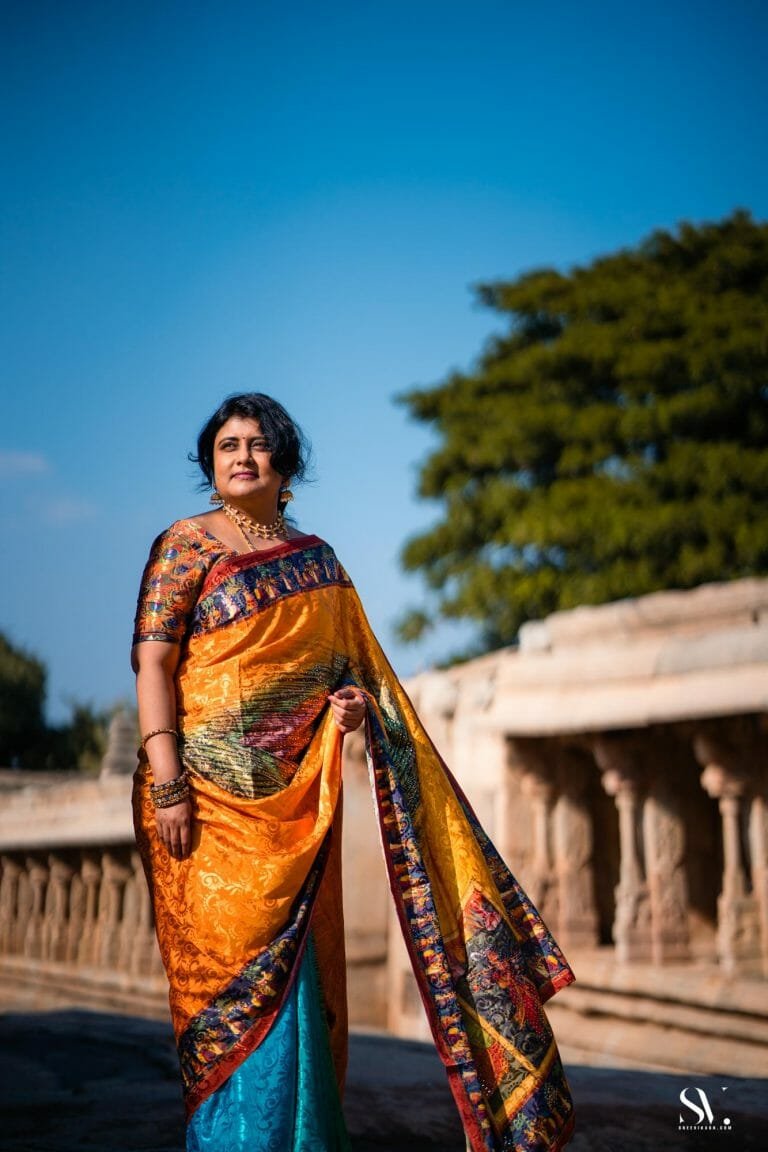Sravanti & Harinath | Pre Wedding Lepakshi Nandi Temple | Bangalore - photograph 30
